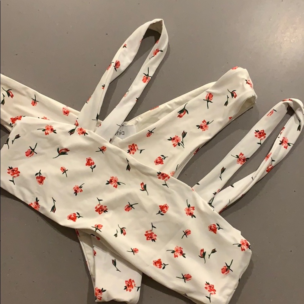 Onia cheeky bikini with floral detail